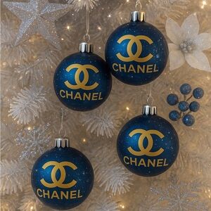 CHANEL Midnight Blue and Gold Ornaments